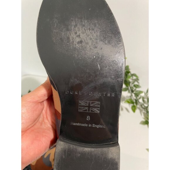 Duke Dexter Camo Loafers Size 8 Handmade In England Canvas Men’s - Picture 13 of 16